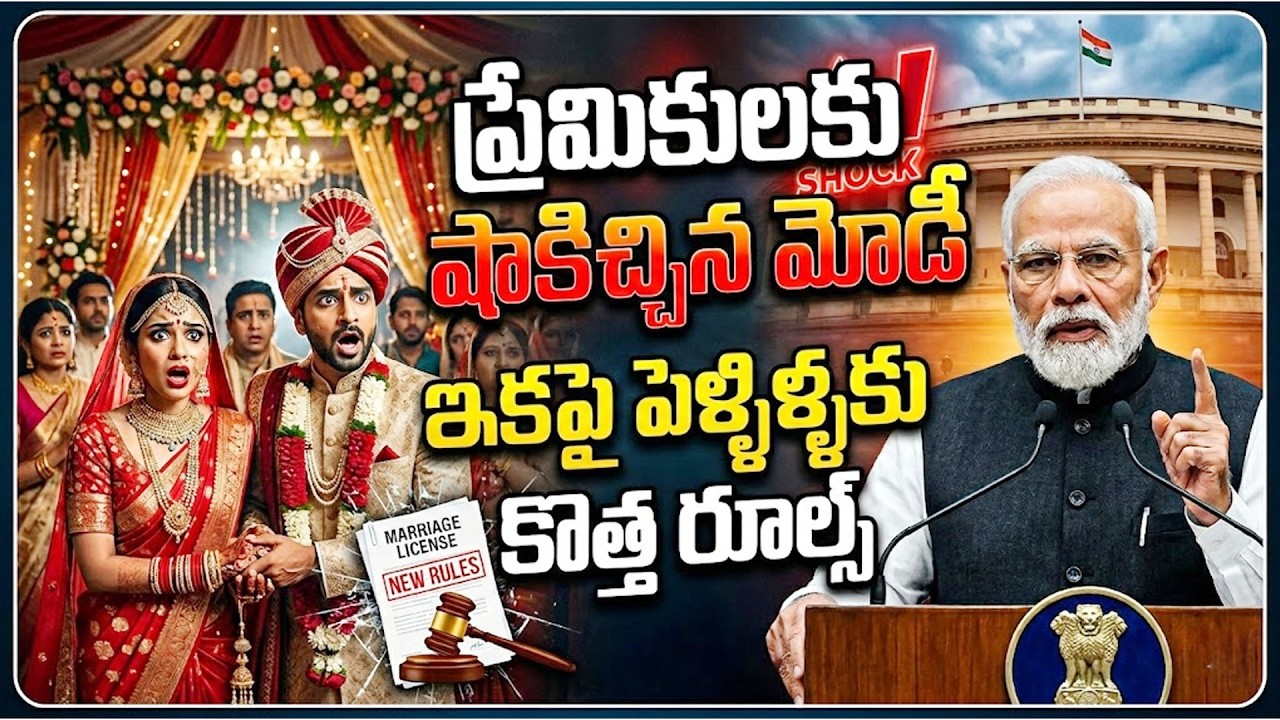 ప్రేమికులకు షాకిచ్చిన మోడీ! ఇకపై పెళ్ళిళ్ళకు కొత్త రూల్స్| Love Marriages| PM MODI | SumanTV Naveena
