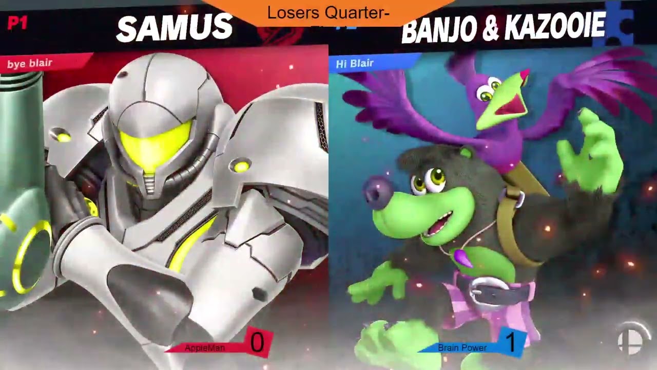 AppleMan (Samus) vs. Brain Power (Banjo & Kazooie) - Off the Rails 4 [Losers Quarter-Final]