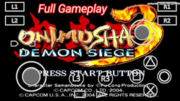 Onimusha 3 Demon Siege Walkthrough Full Gameplay Aethersx2 emulator (60.FPS)
