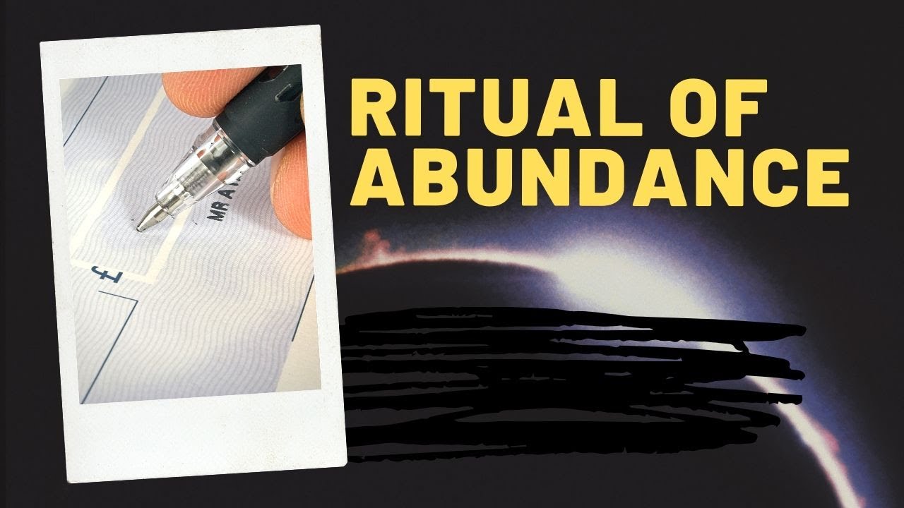 RITUAL DEL CHEQUE DE LA ABUNDANCIA DURANTE EL ECLIPSE DE SOL CON LA