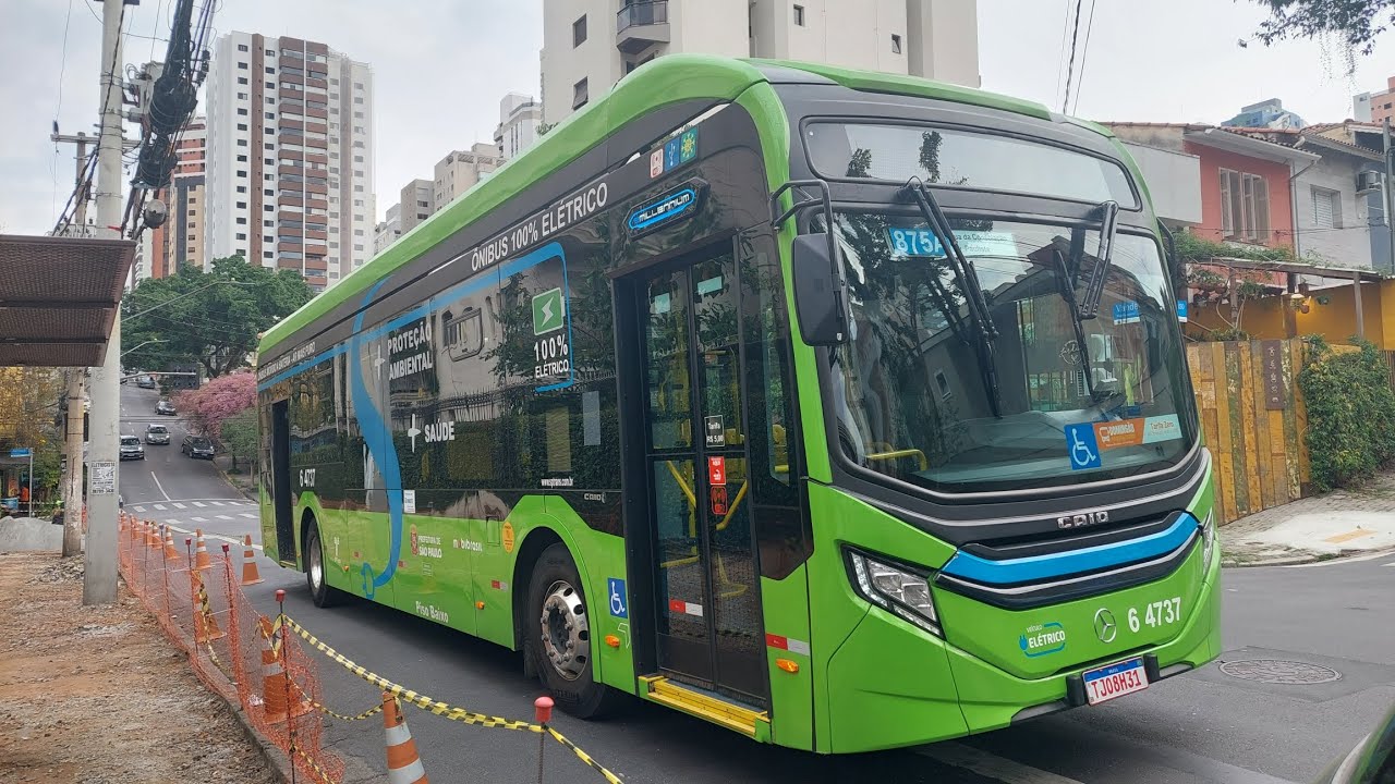 6 4737 (Mobibrasil) CAIO E-Millennium MB eO500U puro sangue 875A/10 Perdizes ➡️ Aeroporto (4-4)