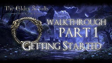 The Elder Scrolls Online PS4 [ESO] Walkthrough Part 1 - Tutorial "Getting Started"