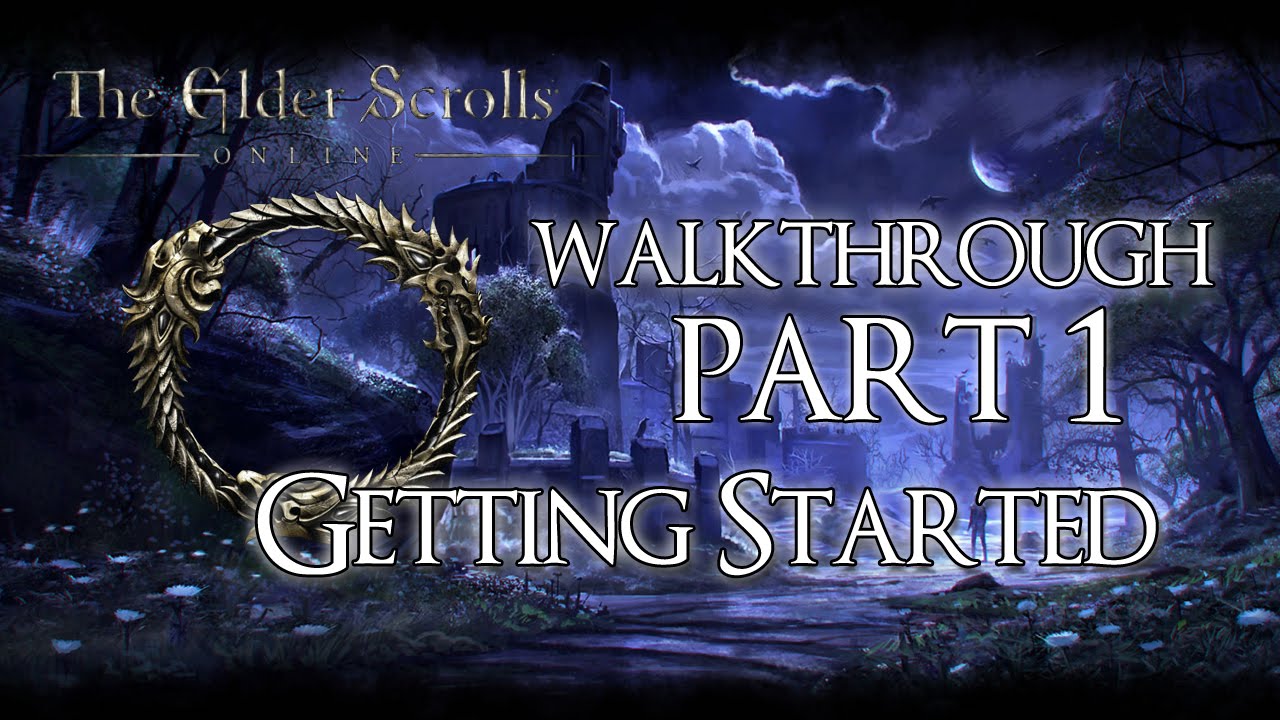 The Elder Scrolls Online PS4 [ESO] Walkthrough Part 1 - Tutorial "Getting Started"