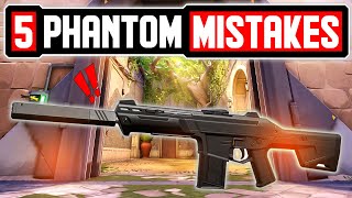 5 HUGE Mistakes You Make With The PHANTOM - Valorant