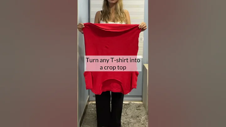 Turn ANY TSHIRT Into A CROP TOP #shorts - DayDayNews