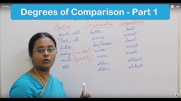 [TAMIL] Degrees of Comparison - Part 1