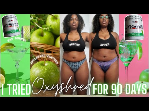 i tried OXYSHRED for 90 days {fat burner}; *my results + before & after* *appletini flavour*