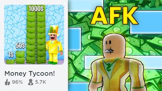 I Went AFK in Roblox MONEY Tycoon ... screenshot 2