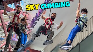 Bachon ke sath sky climbing karne pohanch gae 😍🇺🇸
