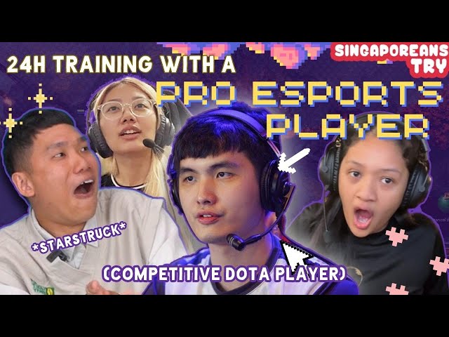 Singaporeans Try: Training With A Pro E-Sport Player For 24 Hours (Feat. iceiceice)