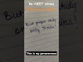 Re-Neet stress, brain fog, sleepiness... Day 3/5 #reneet #neet2026 #stress #brainfog #perseverance