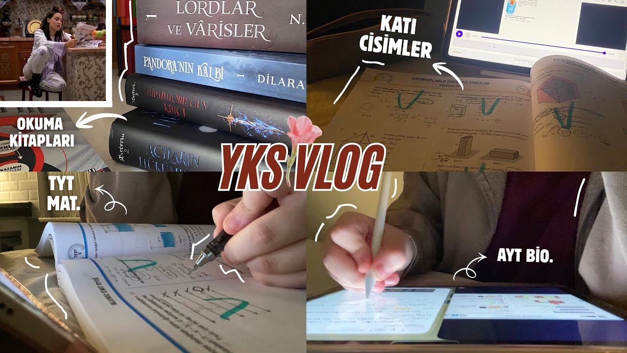 +5 saat: ertelediğim konuya sonunda başladım🫠, okuma kitapları ve hâlâ tyt…|| yks vlog #yks2026 