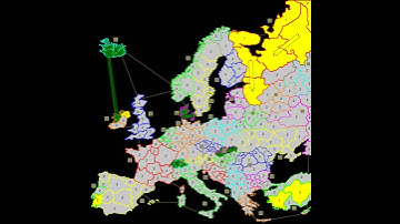 WarLight game: AI vs Humen, EU. No fog.