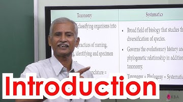 1.Botany | Taxonomy & systematic botany | Introduction