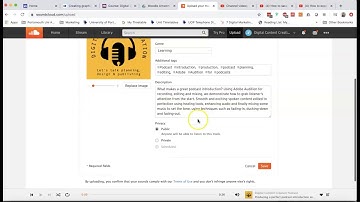Uploading a Podcast Episode as MP3 to SoundCloud