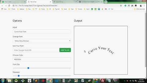 Curve Text And Export To SVG with FabricJS