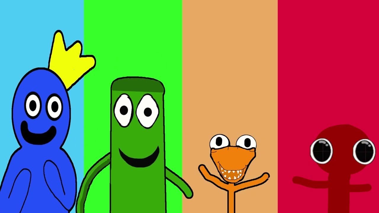 Рисунки радужных друзей из роблокса