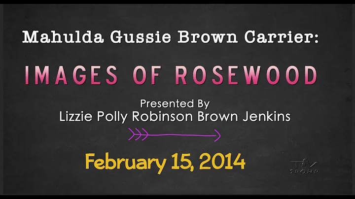 Images of Rosewood, by Lizzie Jenkins.  February 1...