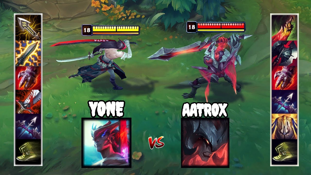 Yone vs aatrox full build fights best yone moments youtube