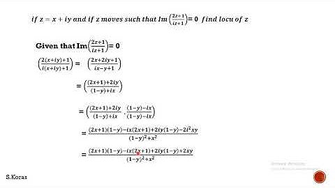 complex numbers problems on  locus loci in English