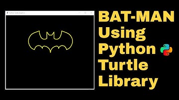 Draw Batman Logo using Python Turtle Module || Techie Lagan