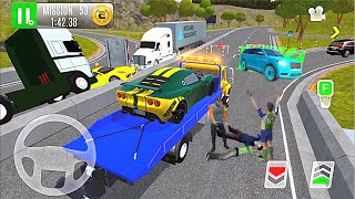 스포츠카 운송 트럭 주차 및 운전 - BEST 2021 자동차 시뮬레이터 게임 Android/IOS 게임 플레이 screenshot 5