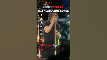 Most popular Ozzy Osbourne songs #OzzyOsbourne #BlackSabbath #HeavyMetal #RockIcon #RIPOzzyOsbourne
