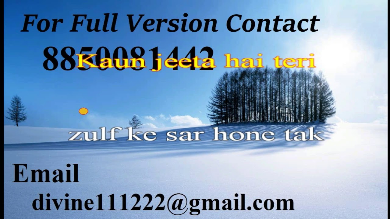 AAH KO CHAHIYE IK UMR ASAR KARAOKEWITH LYRICS(JAGJIT SINGH) YouTube