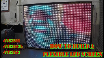 make a flexible LED Display | Addressable Strip Light Screen | #WS2815 elektric-junkys