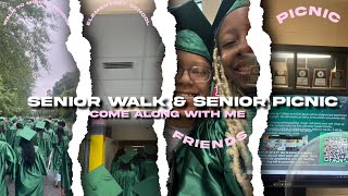 Senior Walk & Senior Picnic vlog | walking to middle school, elementary school, friends and picnic!!
