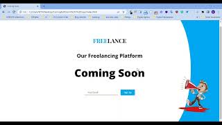 Coming soon HTML & CSS template