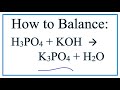 Balancing Chemical Equations Concepts