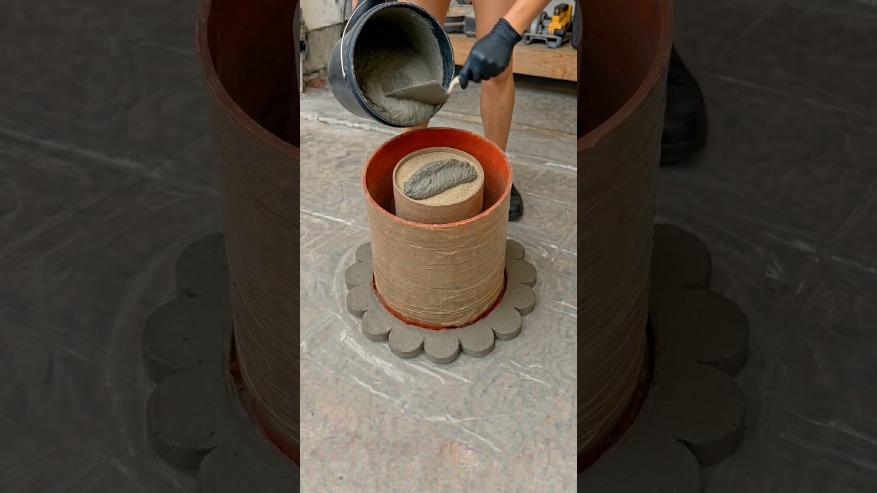 Turn a Plastic Basket Into a Stunning Concrete Planter! 🧺✨ 썸네일