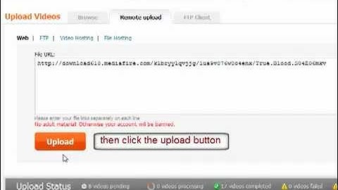 How to Remote Upload on Videobb!