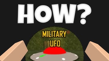 How to get the UFO in PTFS Roblox.