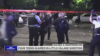 4 teenagers shot in Little Village overnight, according to Chicago police