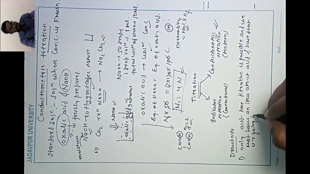 CONDUCTOMETRIC TITRATION PART1,ELECTROCHEMISTRY 2 YouTube