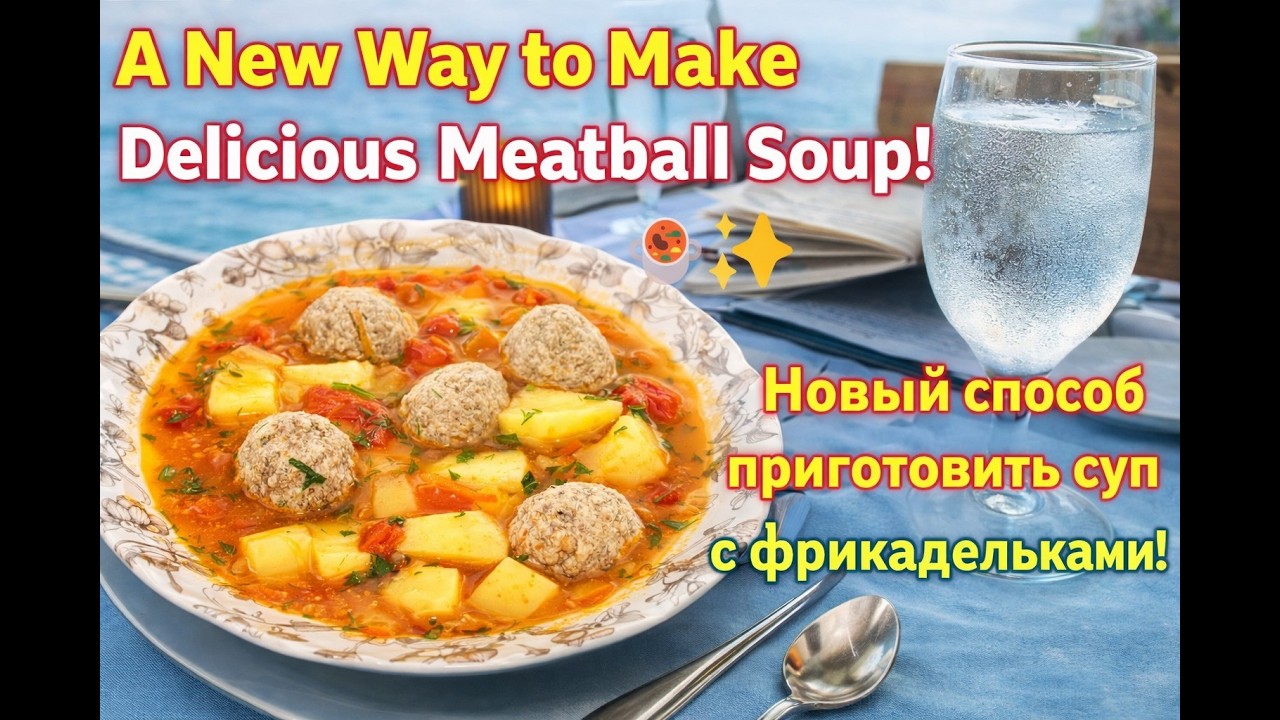 Вы никогда раньше не пробовали такой суп с фрикадельками! 🍲✨