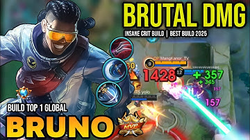 BRUNO BEST BUILD 2025 | BUILD TOP 1 GLOBAL BRUNO GAMEPLAY | MOBILE LEGENDS✓