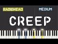 Radiohead  creep piano tutorial  medium