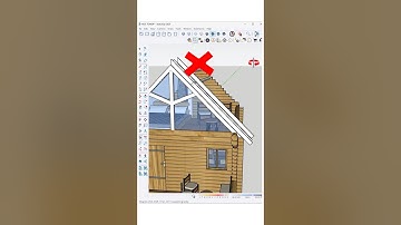 SketchUp tutorial Roof framing system using 1001bit tools plugin.its detailed pitched roof structure