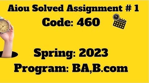 code 460|AIOU SOLVED ASSIGNMENT#1|460|Spring 2023|Mercantile Law|B.A,B.COM|#2023