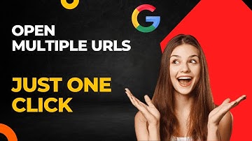 How to Open Multiple URLs in Chrome | Open Multiple URLs Just One Click | #youtubevideo