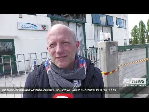 INCENDIO DISTRUGGE AZIENDA CHIMICA, NON C'E' ALLARME AMBIENTALE | 17/04/2023