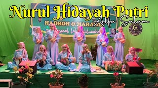 NURUL HIDAYAH PUTRI - Alfa Salam || Semi Festival Marawis & Hadroh Majelis Ta'lim Nurul Maulana