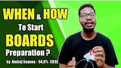 WHEN & HOW To Start Boards Preparation ? | Board Examination 2020 | Hindi
