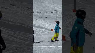 Так учатся сноубордисты. Шымбулак. Ski resort Shymbulak. Kazakhstan. Левый Талгар #shymbulak #ski