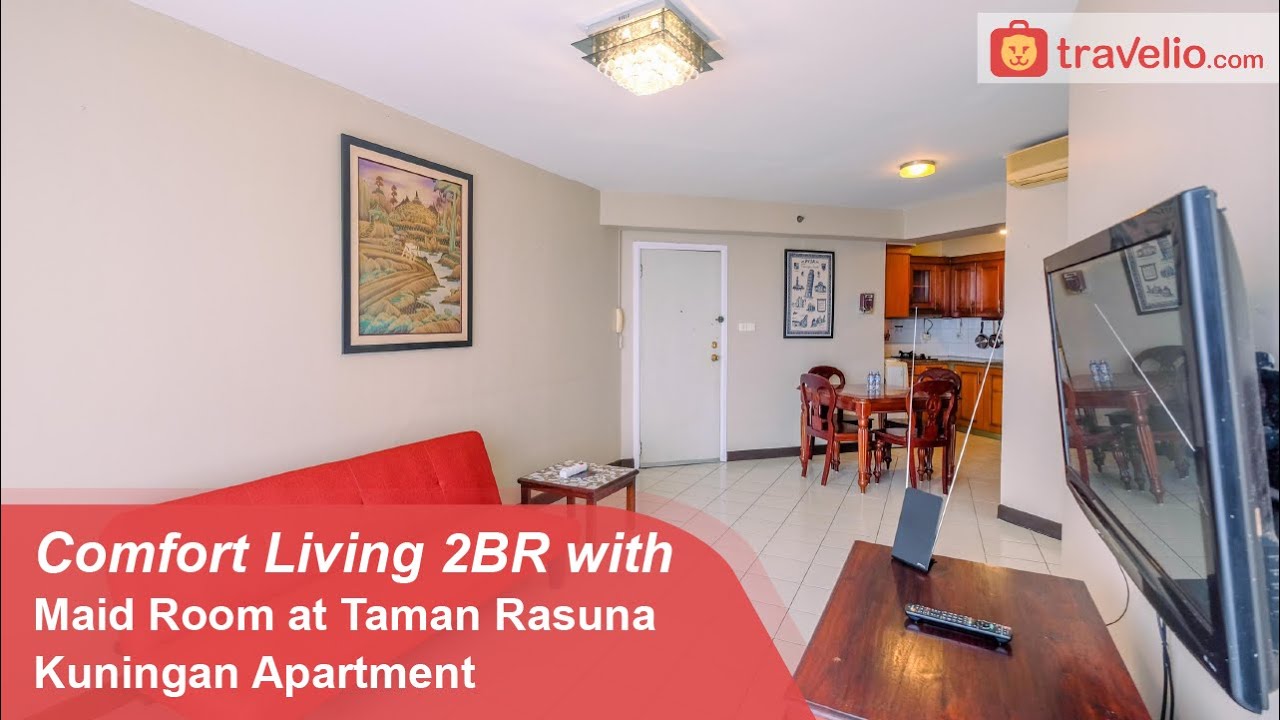 Room Tour Comfort Living 2BR with Maid Room at Taman Rasuna Kuningan Apartment