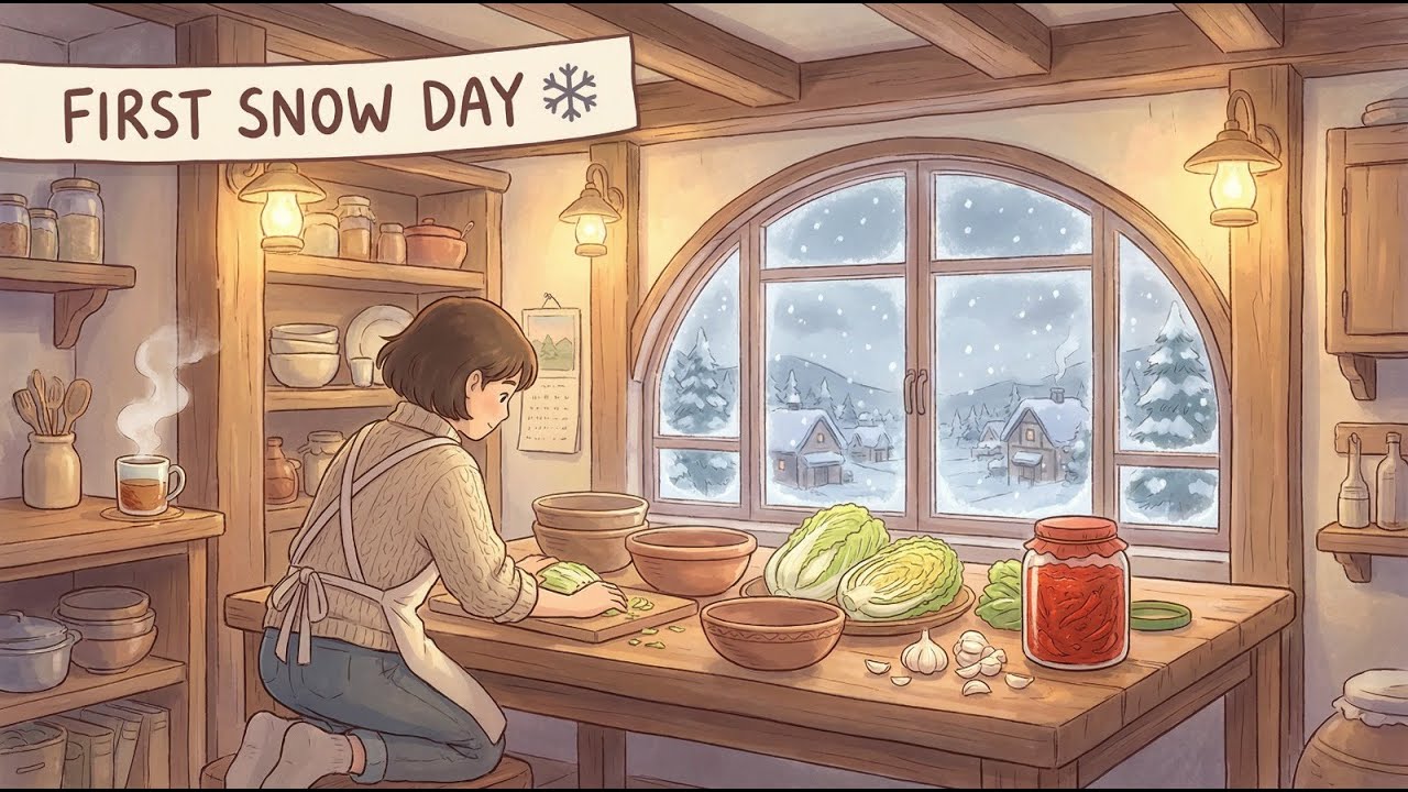 On the First Snowy Day, We Make Kimchi Cooking –71°C winter 🥬✨