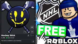FREE ACCESSORIES! HOW TO GET Hockey Puck Head & Hockey Stick Wings! (ROBLOX NHL EVENT)